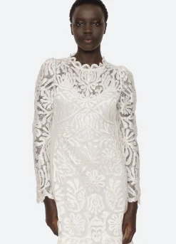 Outlet Sea New York Agathe L/S Dress Cream