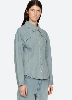 Clearance Sea New York Alba Top Blue