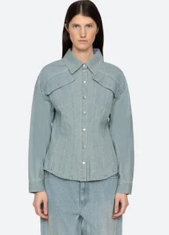 Clearance Sea New York Alba Top Blue