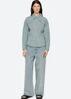 Clearance Sea New York Alba Top Blue