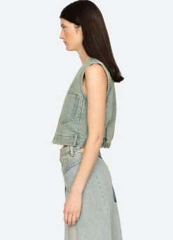 Fashion Sea New York Alba Vest Blue