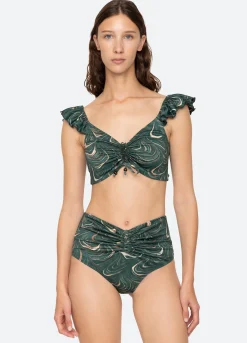 Fashion Sea New York Amara Bikini Top Green