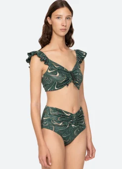 Fashion Sea New York Amara Bikini Top Green