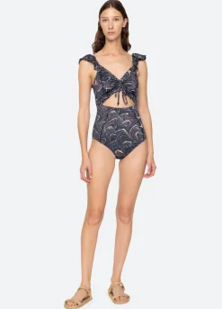 Sale Sea New York Amara Cutout One Piece Navy