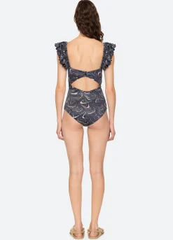 Sale Sea New York Amara Cutout One Piece Navy