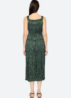 Sale Sea New York Amara Ruched Dress Green