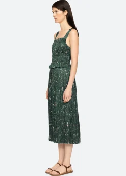 Sale Sea New York Amara Ruched Dress Green