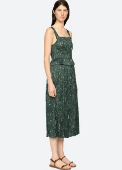 Sale Sea New York Amara Ruched Dress Green