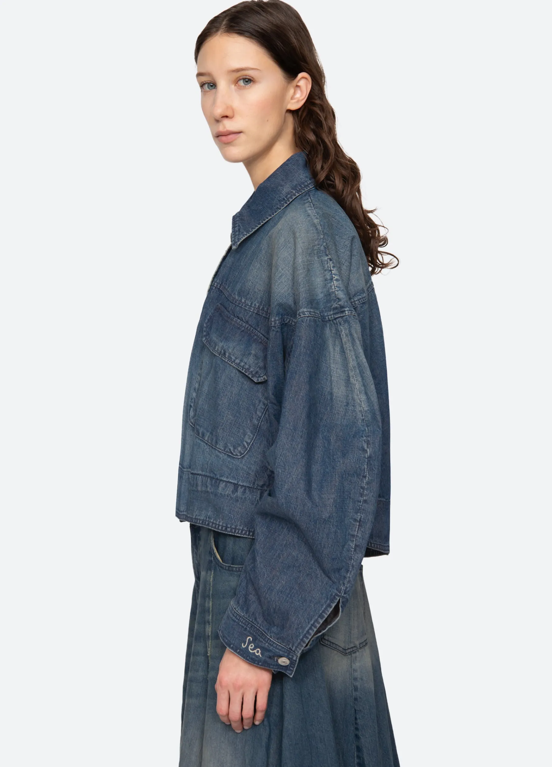 Best Sea New York Amari Shirt Jacket Blue