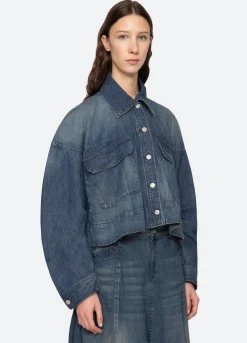 Best Sea New York Amari Shirt Jacket Blue