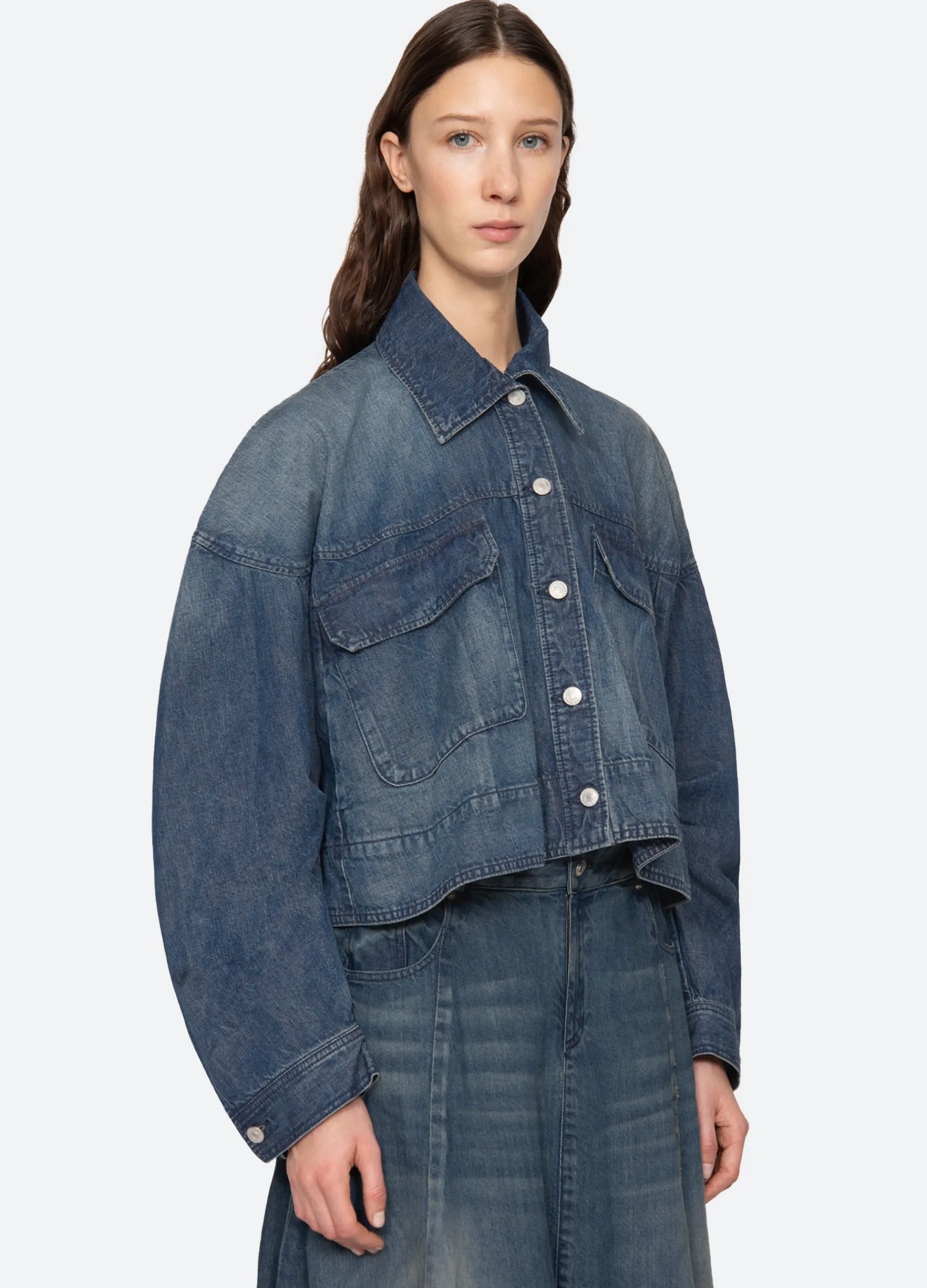 Best Sea New York Amari Shirt Jacket Blue
