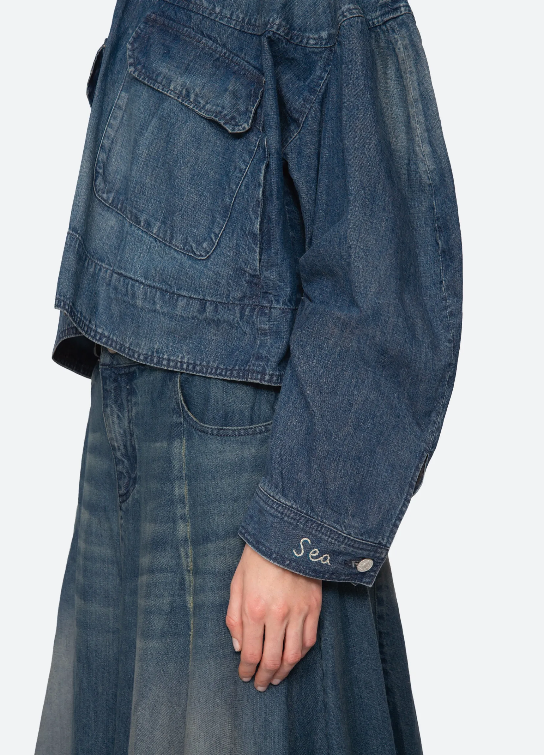 Best Sea New York Amari Shirt Jacket Blue