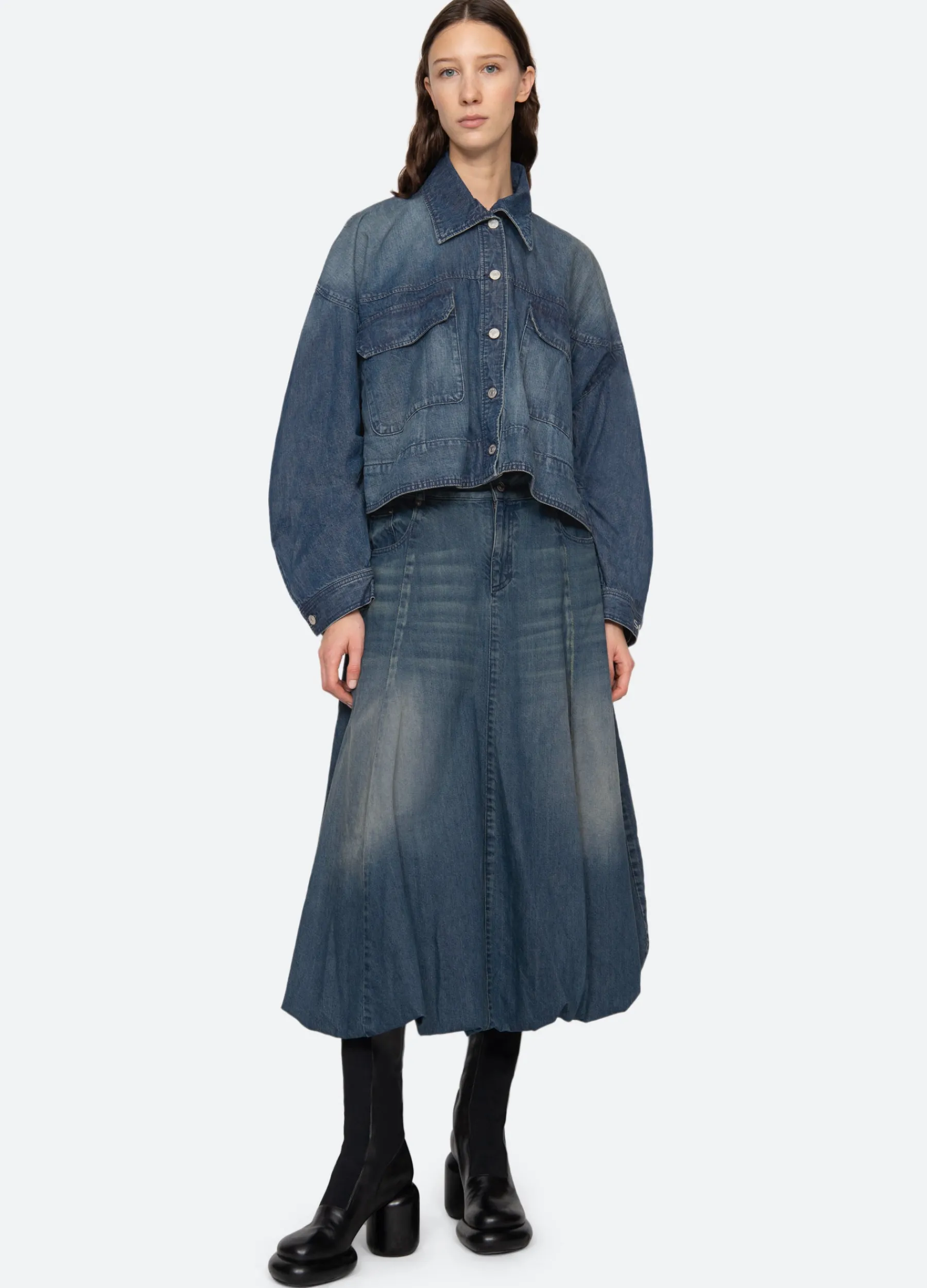 Best Sea New York Amari Shirt Jacket Blue