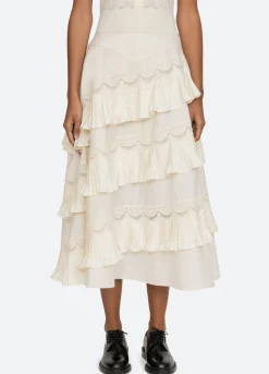 Discount Sea New York Antonina Skirt Cream