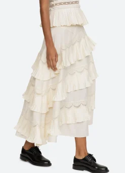 Discount Sea New York Antonina Skirt Cream