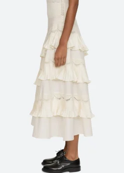 Discount Sea New York Antonina Skirt Cream