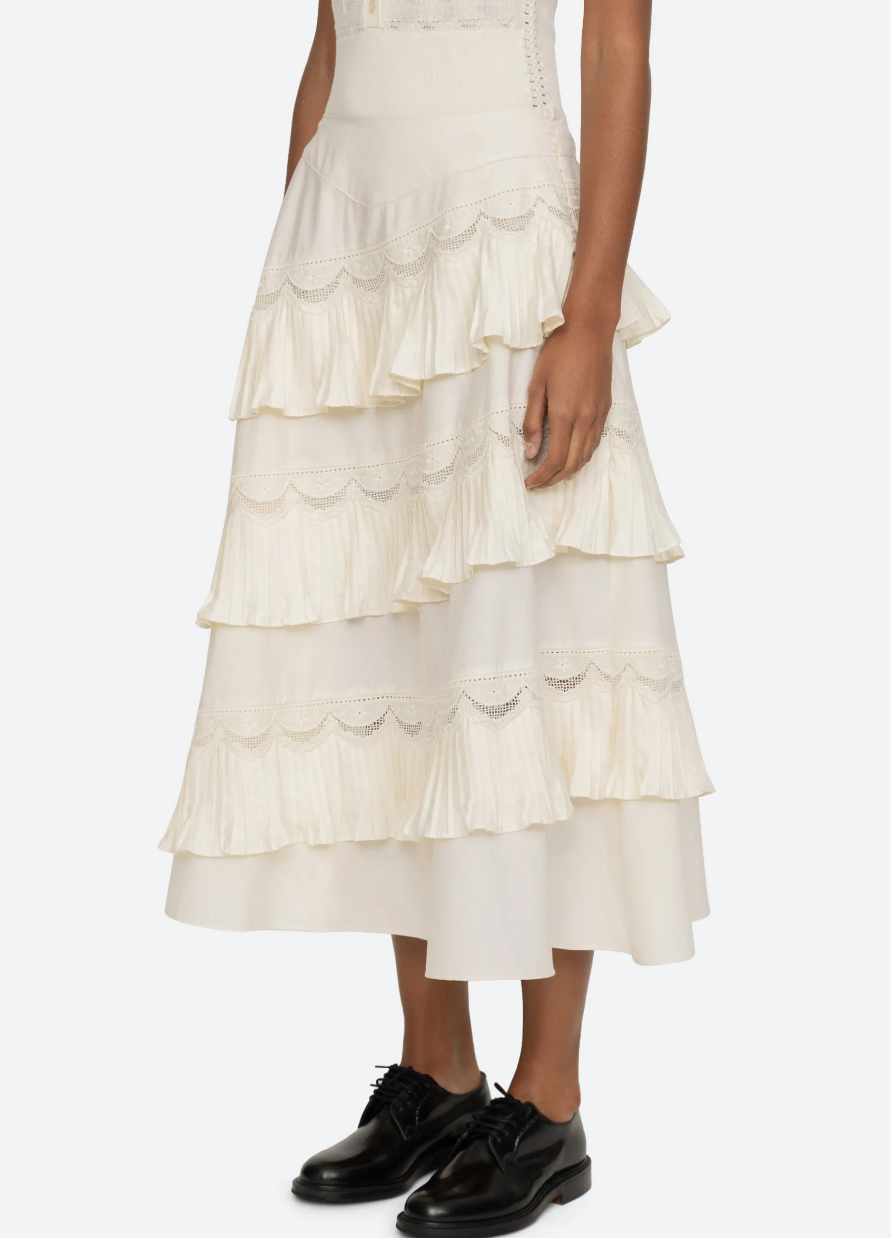 Discount Sea New York Antonina Skirt Cream