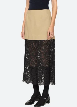 Outlet Sea New York Belle Skirt Khaki