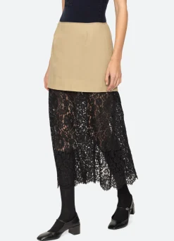 Outlet Sea New York Belle Skirt Khaki