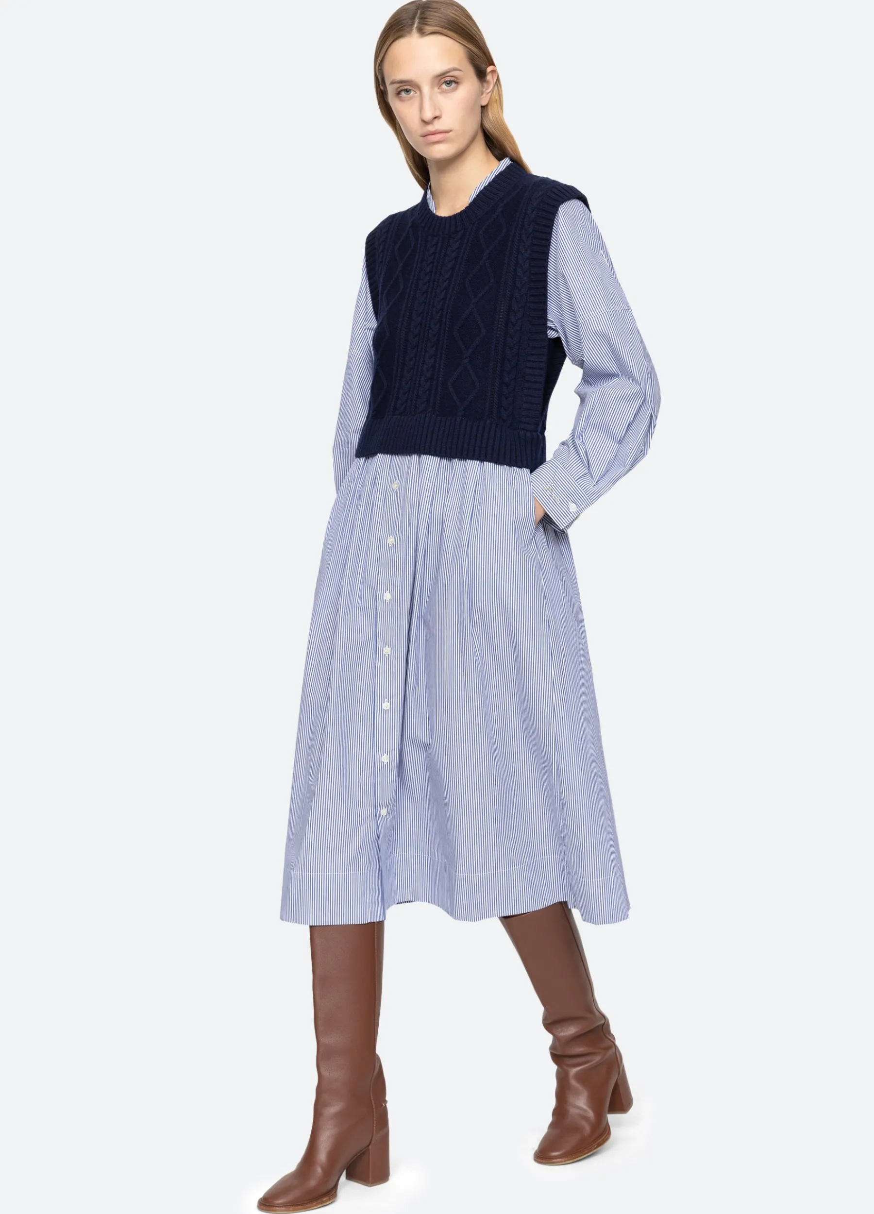 Sale Sea New York Caleb Dress Navy