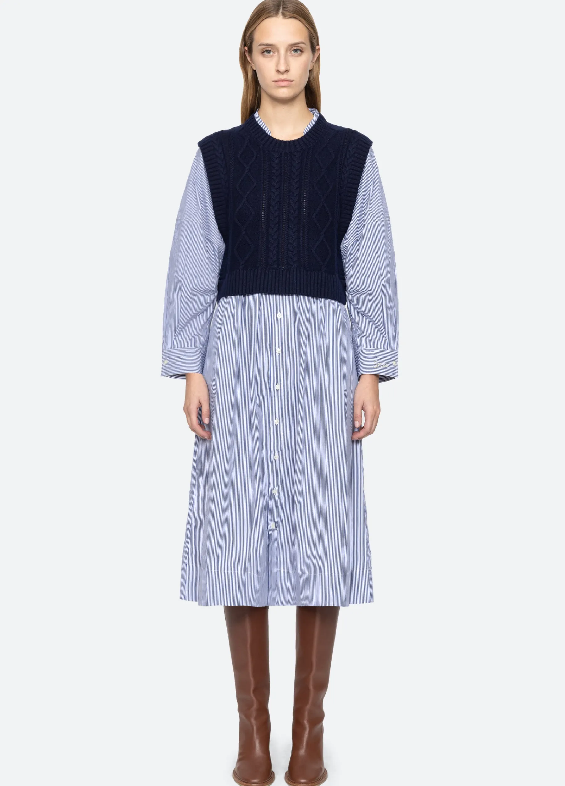 Sale Sea New York Caleb Dress Navy
