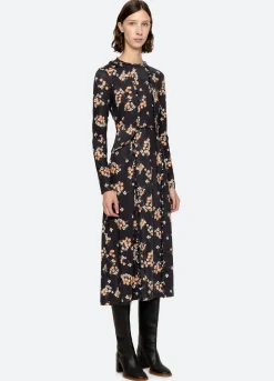 Fashion Sea New York Cerise L/S Dress Multi