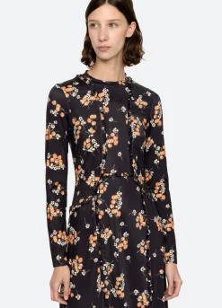 Fashion Sea New York Cerise L/S Dress Multi