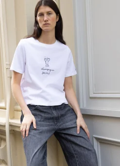 New Sea New York Champagne T-Shirt White