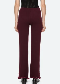 Fashion Sea New York Clare Pants Burgundy