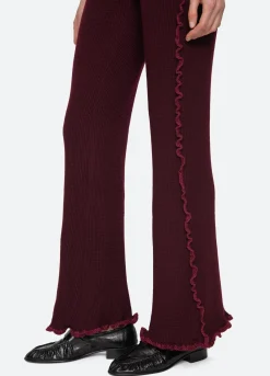 Fashion Sea New York Clare Pants Burgundy
