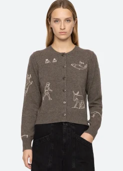 Outlet Sea New York Demi Cardigan Gray
