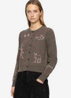 Outlet Sea New York Demi Cardigan Gray
