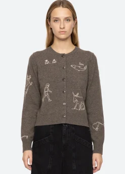 Outlet Sea New York Demi Cardigan Gray