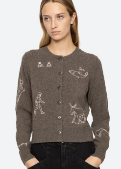 Outlet Sea New York Demi Cardigan Gray