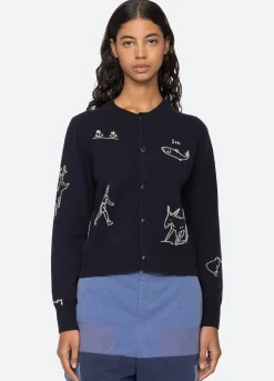 New Sea New York Demi Cardigan Navy