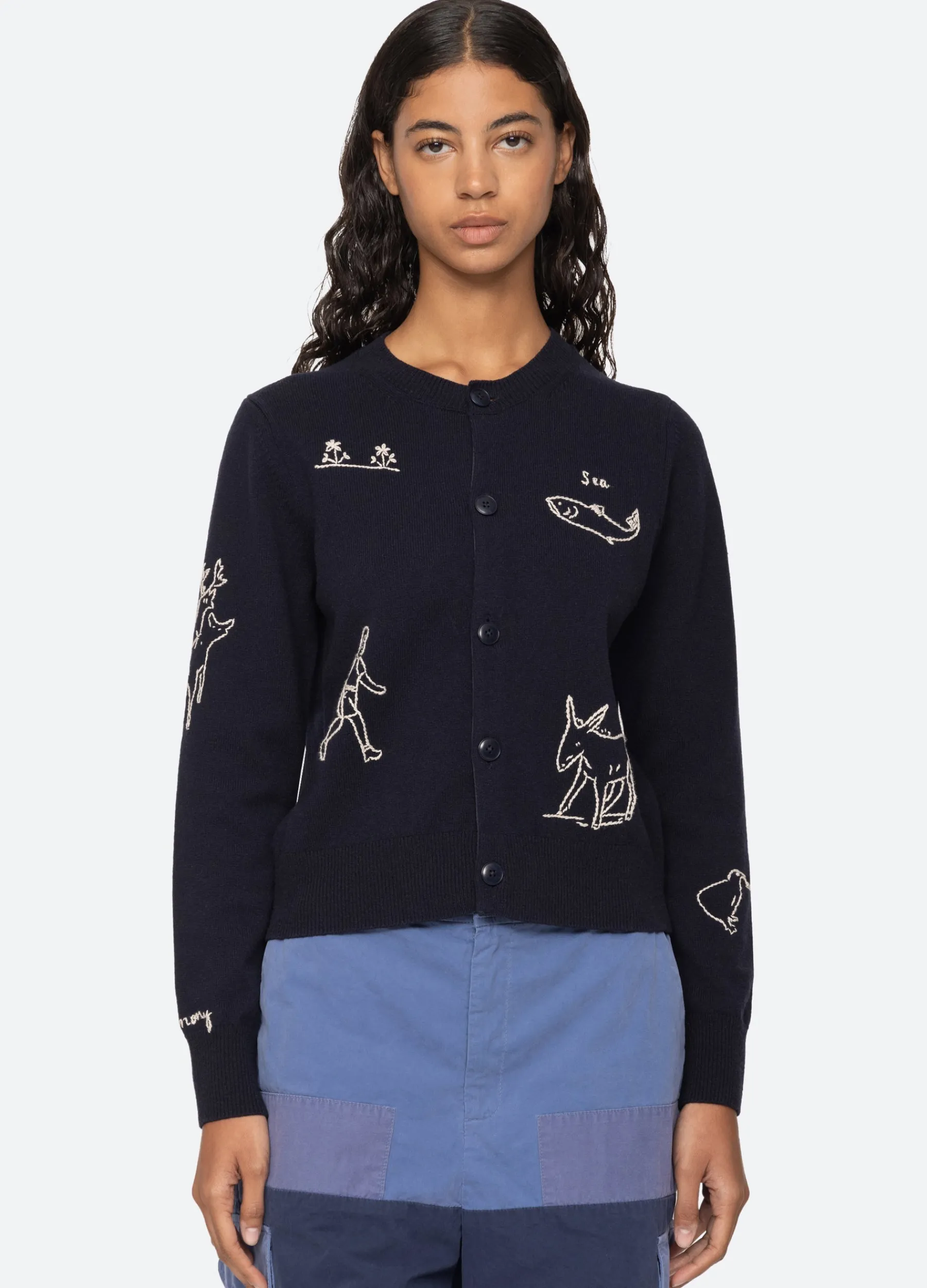 New Sea New York Demi Cardigan Navy