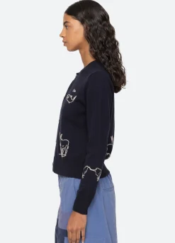 New Sea New York Demi Cardigan Navy