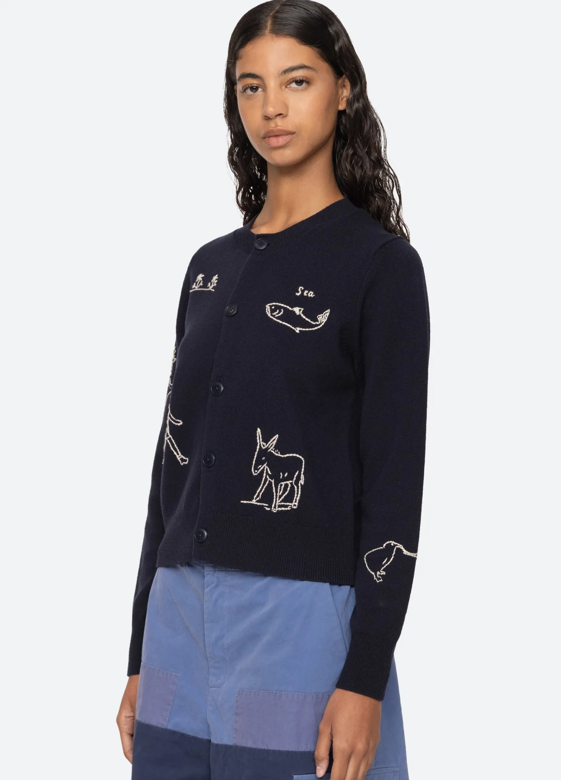 New Sea New York Demi Cardigan Navy
