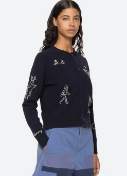 New Sea New York Demi Cardigan Navy