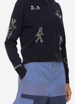 New Sea New York Demi Cardigan Navy