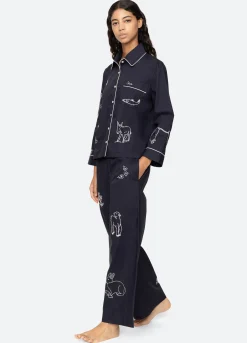 Online Sea New York Demi PJ Set Navy