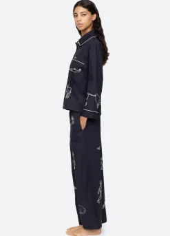Online Sea New York Demi PJ Set Navy