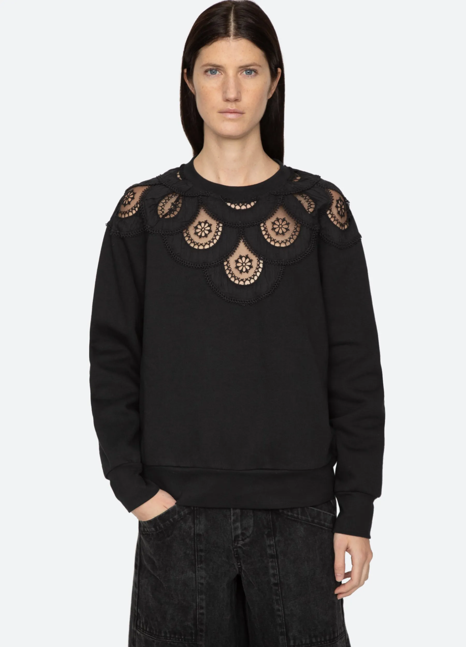 Sale Sea New York Drea Sweatshirt Black
