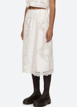 New Sea New York Edith Skirt White