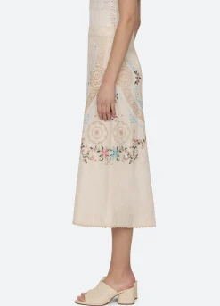 Sale Sea New York Edwina Skirt White