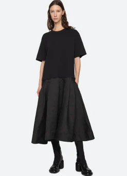 New Sea New York Elegi T-Shirt Dress Black
