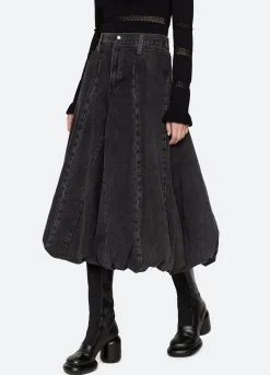 Online Sea New York Elle Bubble Skirt Black