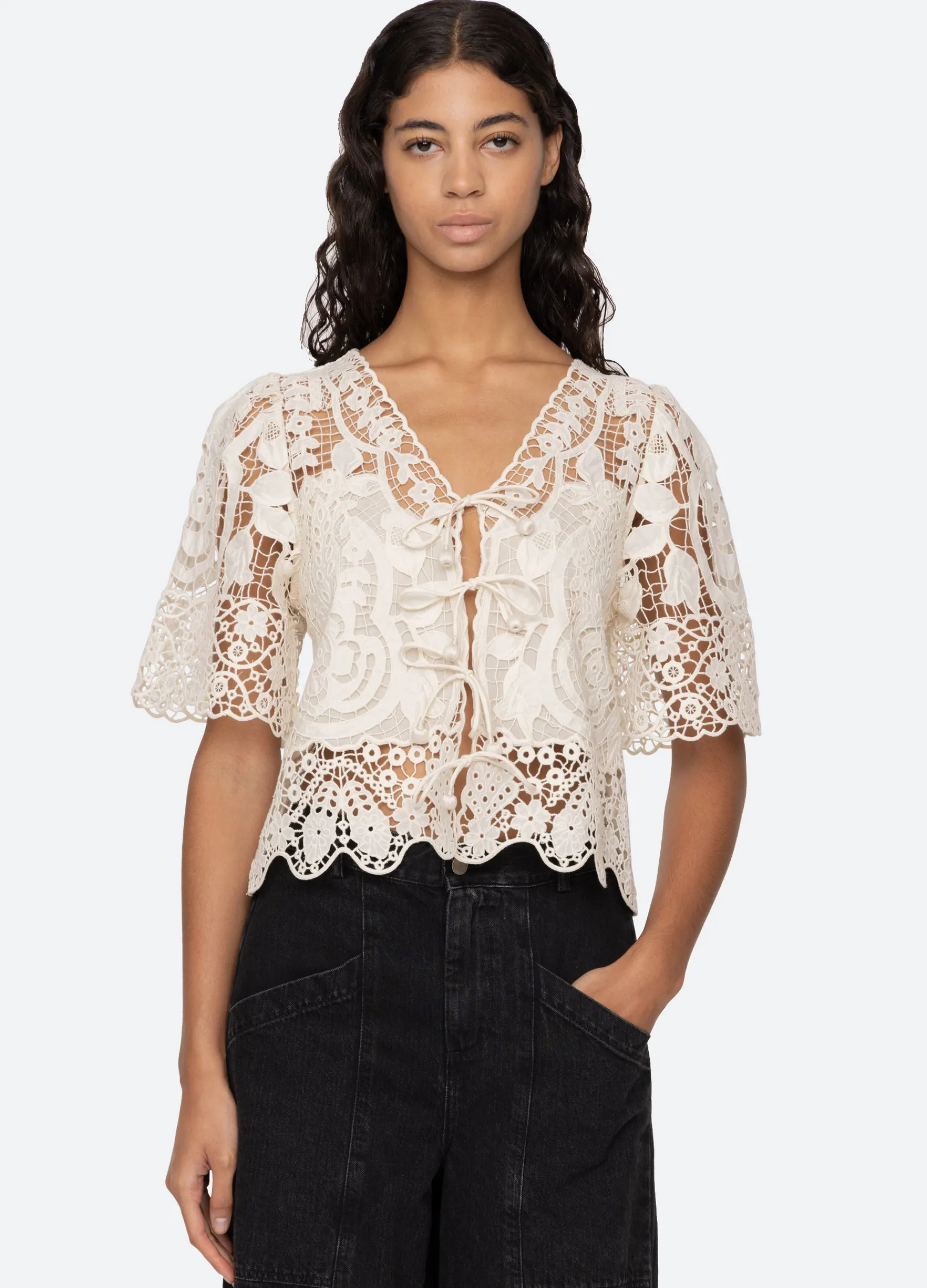 Online Sea New York Gianna Tie Top