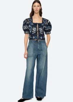 Discount Sea New York Inga Top Navy