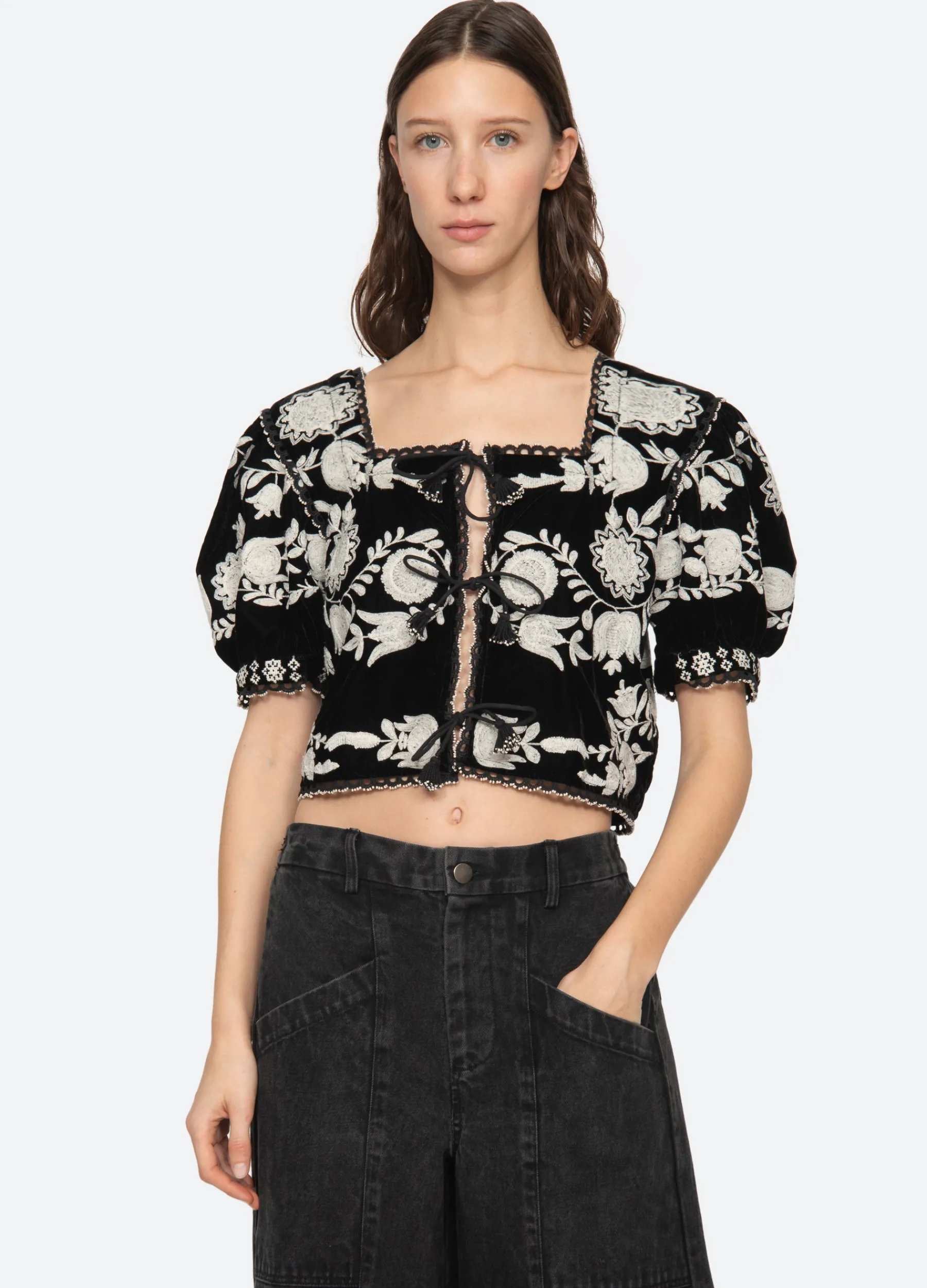 Clearance Sea New York Irene Top Black
